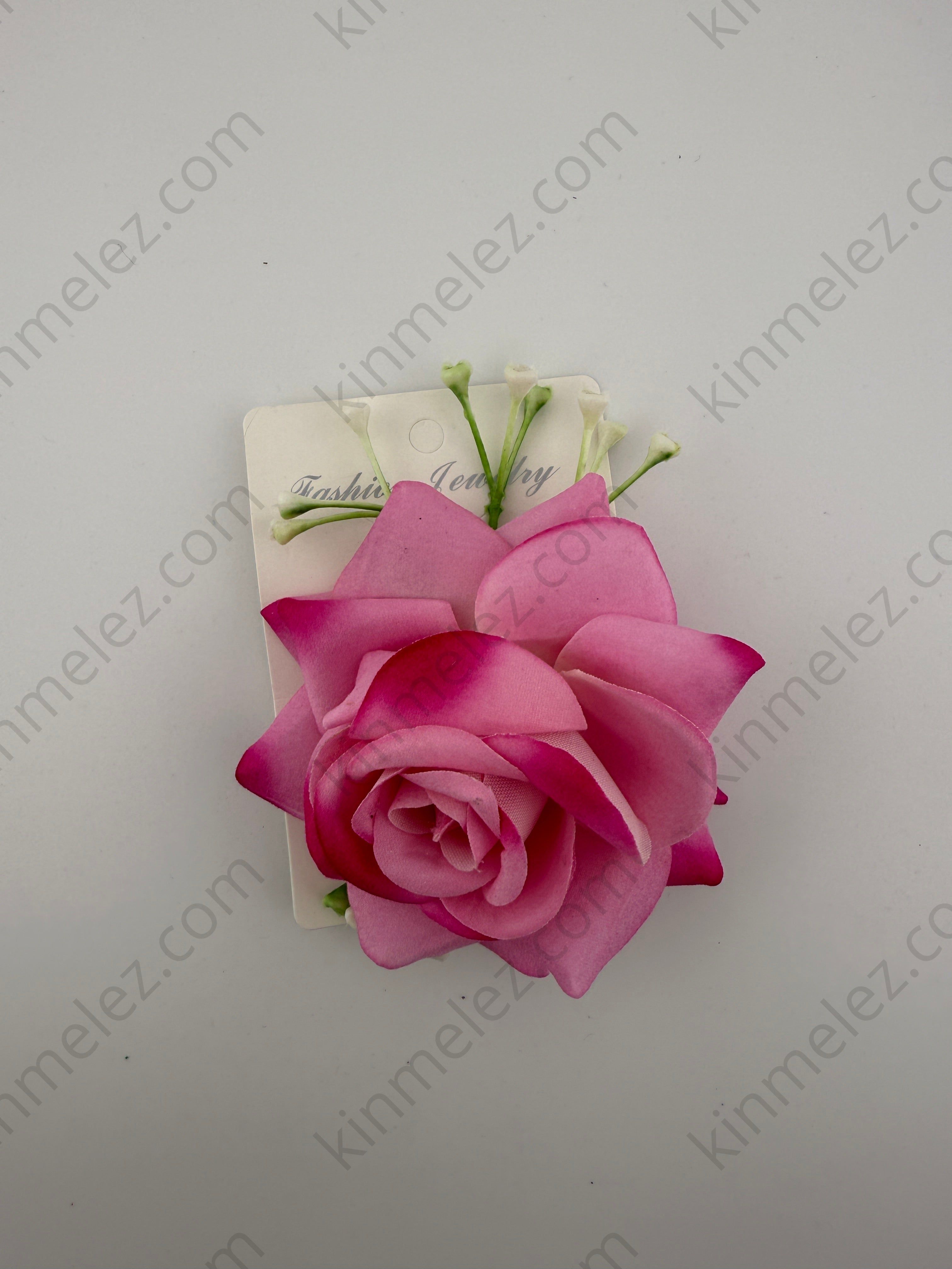 Rose flower hair clip - Kinmel EZ